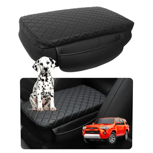 SDPVorn Console Cover for Toyota 4Runner 2010-2023 2024 Armrest Cover Leather Center Console Cover with Pockets Arm Rest Pad Middle Console Lid Cover for 4runner Accessories (for 4Runner 2010-2024)