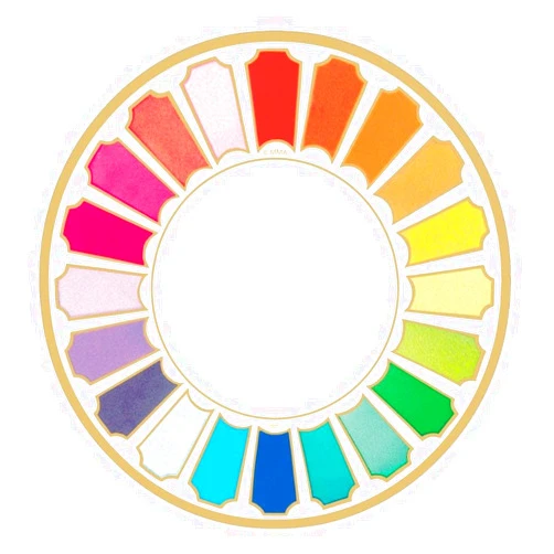 Caspari Color Wheel Paper Dinner Plates, 32 Count