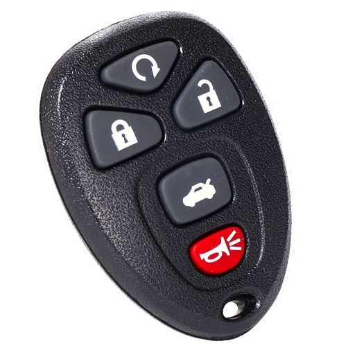 OGATOO Key Fob Replacement Fit for Chevy Impala Monte Carlo Cadillac DTS Buick Lucerne 2006 2007 2008 2009 2010 2011 2012 2013 #OUC60270 15912860 10337866, 5 Button Car Keyless Entry Remote Control Set 1