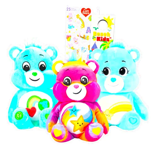 Care Bears Plush Set - 3 Pc Bundle with 9
