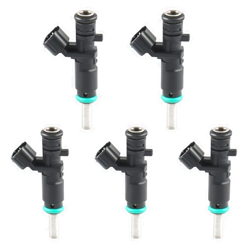 JDMON Fuel Injectors Compatible with VW Volkswagen Beetle Jetta 2017-2014 Golf 2010-2014 Passat 2012-2014 Rabbit 2007-2009 2.5L 07K906031C 5Pcs