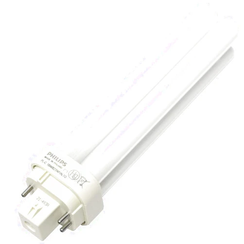 Philips Fluorescent Light Bulb, 1200 Lumen, PL-C 4 P, 18 W