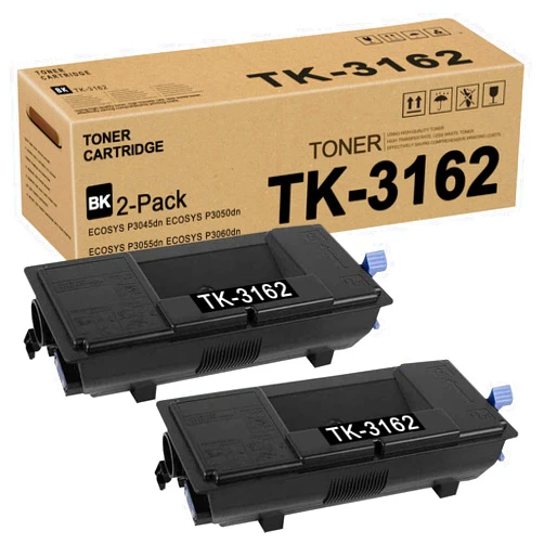 RUYY TK3162 TK-3162 1T02T90US0 Toner Cartridge (Black,2 Pack) Replacement for Kyocera ECOSYS P3045dn P3050dn P3055dn P3060dn Toner Kit Printer