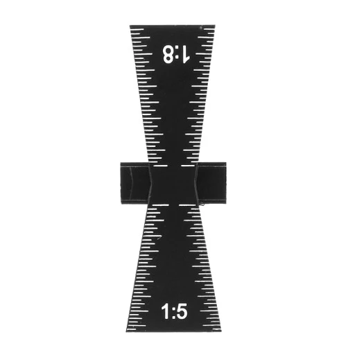 Garosa Wide Application Dovetail Ruler, Simple to Use Aluminum Alloy Dovetail Gauge Woodworking Tool Dovetail Wood Marking Connection Ruler with Scale,for Carpentry Supplies Carpentry