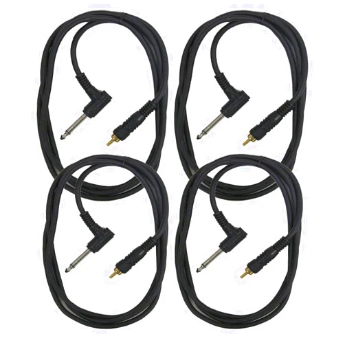 Seismic Audio - SA-TSR5-R-4Pack - 4 Pack of 5 Foot Right Angle 1/4