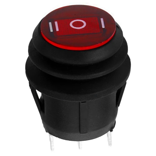WINOMO 3 Pin Round Rocker Toggle ON/Off Waterproof 6A/250V SPDT Switch Button for Truck Camper