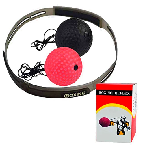Stolife Reflex Boxing Ball, Boxing Equipment with Headband for Improve Speed Reactions, Agility, Hand Eye Coordination Training (2 Pack)