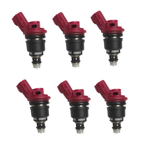 XSPANDER 16600RR544 SF-60-740CC 6 x New tested Side Feed Fuel Premium Injectors For For NISSAN SR20 DET S13 S14 S15 E85 16600-RR544 SF-60-740CC For NISSAN Skyline R33 RB25DE RB25DET XSPANDER