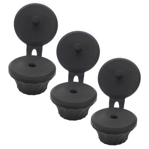 CRILSTYLEO 3pcs Inverted Bottle Cap Bathroom Bottle Lid Replacement Jar Lid Dispenser for Shampoo Bottles Upside Down Bottle Caps for Bathroom Jars Shampoo Bottle Accessory for Bathroom