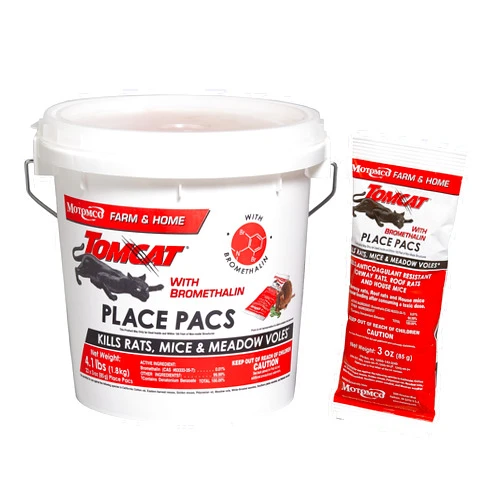 Tomcat Bromethalin Place Pacs Bait, Pest Control for Agricultural Buildings and Homes, Kill Rats and Mice