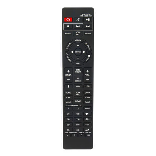 AULCMEET Replace Remote Controller Compatible with Nakamichi Shockwafe 7.1/7.2/Ultra 9.2 SSE Dolby Atmos/DTS-X Soundbar Shockwafe SSE Series Surround Soundbar Home Audio System