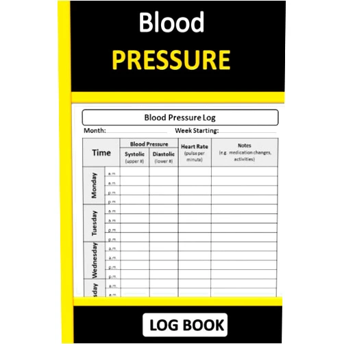 Merlin Thornton Blood Pressure Log book: 104 Week Logbook to Record / Monitor Your Daily / Weekly Pressure Levels | Small Format / Size 6 X 9 Inch (15 X 22 Cm) 100 Pages