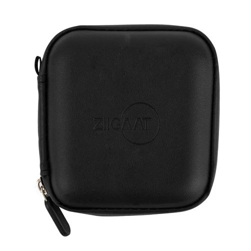 Linsoul ZiiGaat Square Earbud Case, Portable Wired Earphone Carrying Case, Waterproof Leather Storage Bag for KZ ZS10 PRO, SIMGOT EM6L, 7Hz Zero:2,TANGZU Wan’er S.G and Zonie (Black)