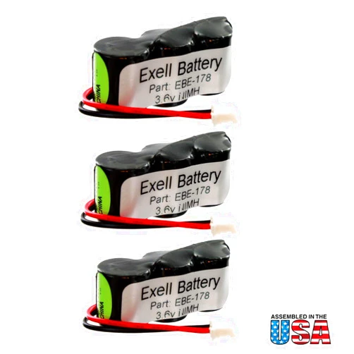 Exell Battery (3-Pack) Exell Battery Weather Station Battery Fits and Replaces Oregon Scientific STR918 Oregon Scientific STR928 Oregon Scientific STR938 Oregon Scientific STR968 Replacements 25AAH3BMX-2