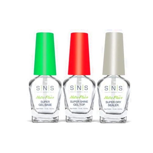 SNS Dipping Liquid System Kit: Gel Base, Sealer Dry, Gel Top 0.5oz