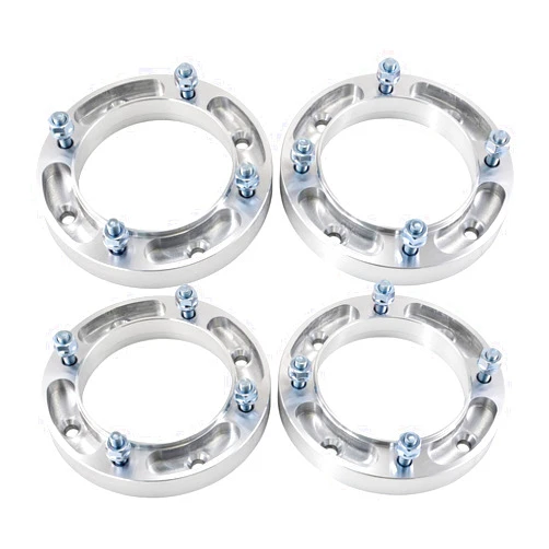 Max Motosports 4pcs 1'' 4/156 4x156 ATV Wheel Spacers compatible with Polaris Sportsman XP Ranger RZR 570 600 700 Kawasaki KSF 250 (Silver)