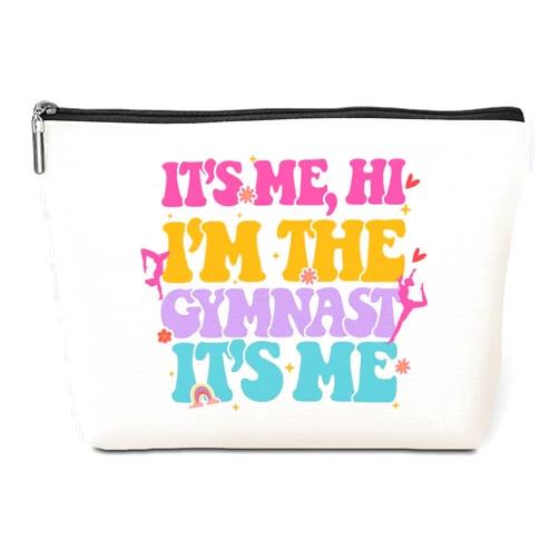 Jeilink I'm the Gymnast, Gymnastics Gifts, Gymnastics Stuff, Gymnast Team Graduation Gift Appreciation Makeup Bag Funny Cosmetic Bags Thank You Gifts for Women Girls Gymnastics Coach Friend Coworker Birthday