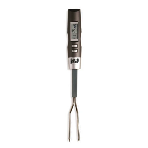 Maverick BarBFork Digital Meat Thermometer Fork, Preset Temps for 6 Meats, Backlit LCD, Beep Alert, Stainless Steel Probes, Auto-Off