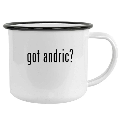 Molandra Products got andric? - 12oz Camping Mug Stainless Steel, Black
