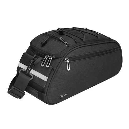 MOSISO Bike Rack Bag, Waterproof Bicycle Trunk Pannier Rear Seat Bag Cycling Bike Carrier Backseat Storage Luggage Saddle Shoulder Bag