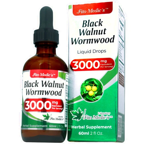 FITO MEDIC'S Lab | Wormwood | 2 fl oz |3000 mg| Black Walnut | Black Walnut Wormwood | Black Walnut and Wormwood | Wormwood Extract | Alcohol Free | Black Walnut Tincture | Ultra high Absorption.