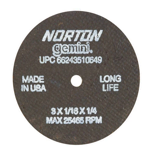 Norton CutOff Whl, Gemini LongLife, 3