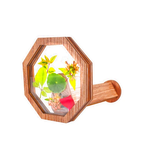 Vidonio Natural DIY Kaleidoscope Kit, New Wooden Magic Rotating Kaleidoscope Making Set for Nature Lovers, Best Gift, Outdoor Classic Handmade Education Toys for Kids(1 Pc)
