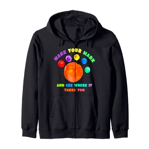 Astronaut Dot Day Dot Planet in Gum ball Machine Funny Astronaut Dot Day Dot Planet in Gum ball Machine Zip Hoodie