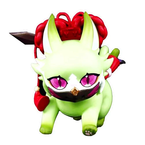Galaxy angler Genshin Impact Cat Figurine，Cute Anime Game Collectible Figure，-Scaramouche-Kuki Shinobu-Keqing-Diluc-3.9