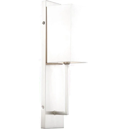 Nuvo Lighting 45923666919 One Light Wall Sconce, 1Lt, Brushed Nickel Finish with White Linen Shade