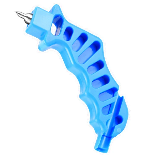 SLEPL Drip Irrigation Tubing Hole Punch & Fitting Insertion Tool, 1/4 inch, Blue & Silver, Polyethylene (PE), Two-in-one Dropper Punch & 1/4 Fitting Insertion Tool