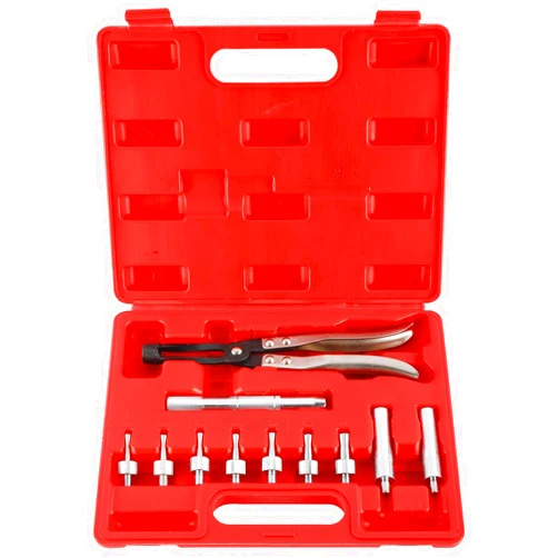 KUNTEC 11 Piece Valve Stem Seal Remover and Installer Tool Kit – Pliers, Drive Handle, Sockets, Adapters