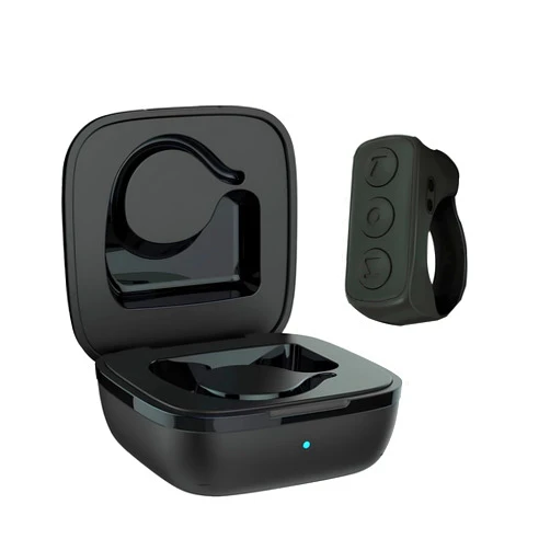 LSFA TikTok Remote Controller for The Kindle app, Bluetooth Camera Video Recording Remote Control. Bluetooth Ring for iPhone, Android, iPad - Black
