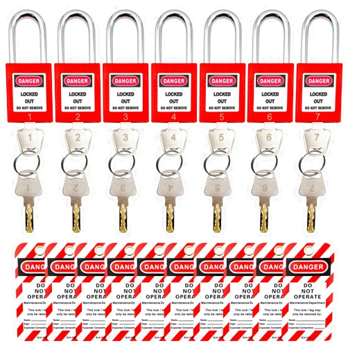 JOJOMARK Lockout Tagout Locks, Safe Padlock, Loto Locks Keyed Differently Lock Out Tag Out Safe Padlocks Plastic with Lockout TagOut Tags