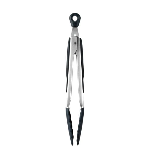 OXO Good Grips 9-Inch Tongs with Silicone Heads, Black