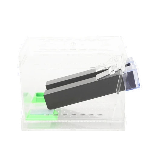 Shanrya Acrylic Cricket Keeper, Ventilated Cricket Cage Removable Lid Cricket Enclosure with Feces Layer & Tubes for Observation of Small Pets Breeding (L)