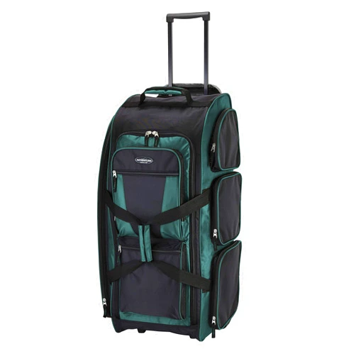 Travelers Club Xpedition 30 Inch Multi-pocket Upright Rolling Duffel Bag