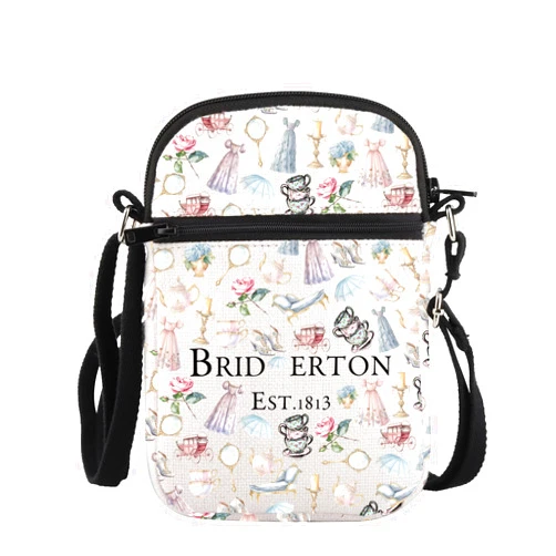 PLITI Regency TV Show Inspired Crossbody Bag For Fans Lady Whistledown Society Papers Gift Polin Season Gift