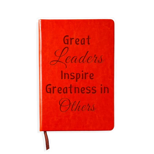 LBWCER Boss Appreciation Gift Mentor Gift Notebook Great Leaders Notebook Leader Supervisor PM Mentor Retirement Gift Coworker Farewell Leather Journal Notebooks (Great)