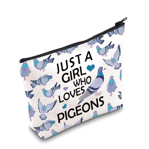 Gzrlyf Pigeon Makeup Bag Pigeon Lover Gift Pigeon Themed Gifts Pigeon Cosmetic Bag Gift For Pigeon Lover (JUST PigeonMB13)