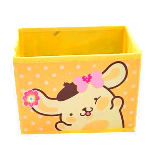 Kerr's Choice Collapsible Storage Bin Yellow Foldable Baskets | Kawaii Office Desk Room Decoration Cute Room Decor