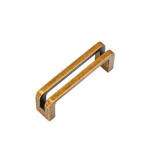 Vicycmc Antique Brass zinc Alloy Cabinet pulls,Vintage Retro 3 Inch （76mm） Hole Center Cabinet Handles for Drawer,Cupboard, Wardrobe,Dresser - 6 Pack
