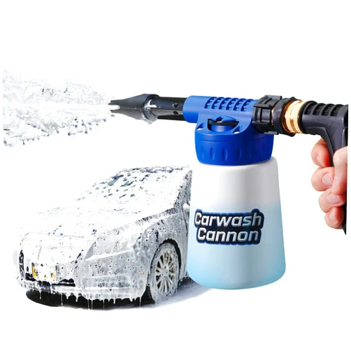 Ontel Carwash Cannon Foam Blaster Nozzle Gun for Car, Truck, Boat & More - 5 Spray Settings, Just Spray & Rinse, No Residue or Film (Packaging May Vary)
