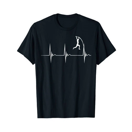 Cool Track and Field Pole Vault Pole Vault Heartbeat Pole Vaulter EKG Pole Vaulting T-Shirt