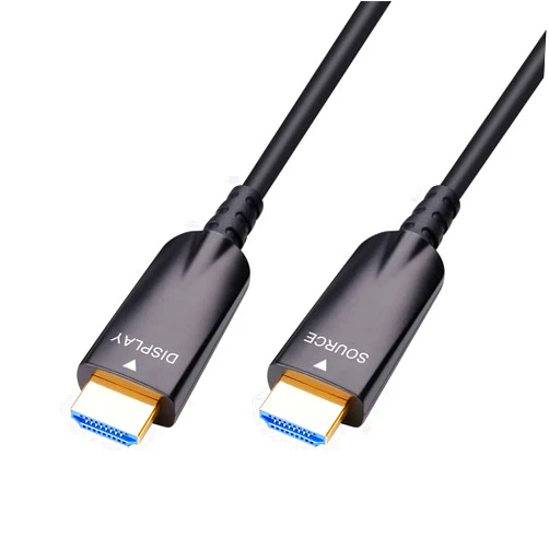 DTech 50ft Fiber Optic HDMI Cable with 4K 60Hz 1080p HD Video 3D ARC HDCP CEC High Speed Supported (50 Feet, Black)