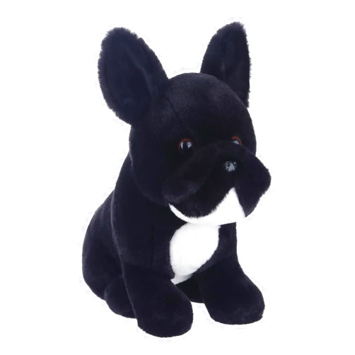 Apricot Lamb Toys Plush Balck and White French Bulldog Puppy Dog Stuffed Animal Soft Cuddly Perfect for Kids 9.1 Inches