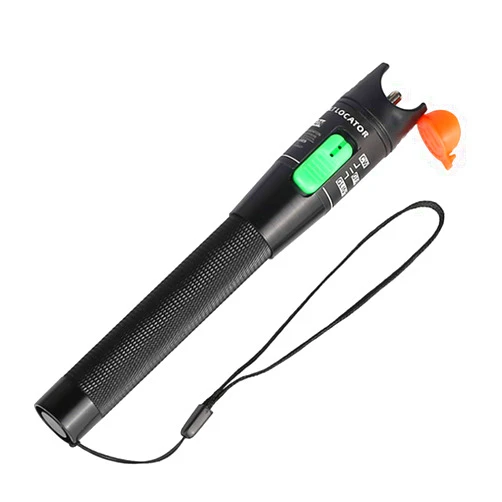 NewMainOne Visual Fault Locator,30mW 30KM Red Light Fiber Optic Cable Tester Meter, Cable Test Equipment Suitable with 2.5 mm Universal Connector FC Male to LC Female Adapter for CATV Telecommunications