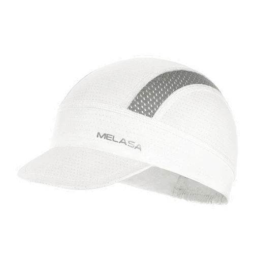 MELASA Cycling Cap, Cooling Skull Cap Helmet Liner with Sun Visor, Sun Protection Running Bike Cap for Men Women Under Helmet