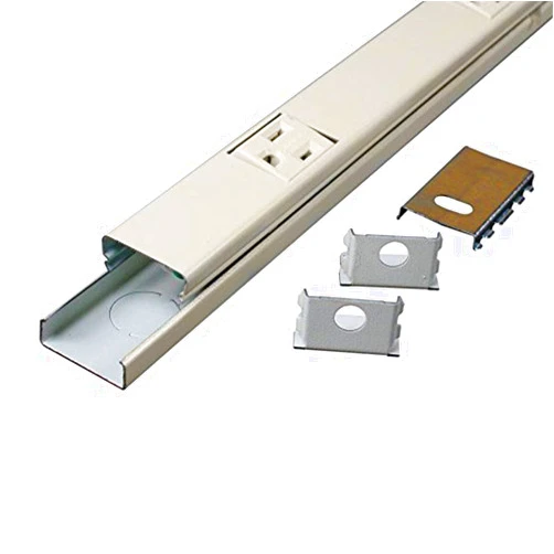 Legrand Wiremold V20GB506 Plugmold 2000 Series 5 Foot Hardwired Power Strip with 10 Outlets, Ivory