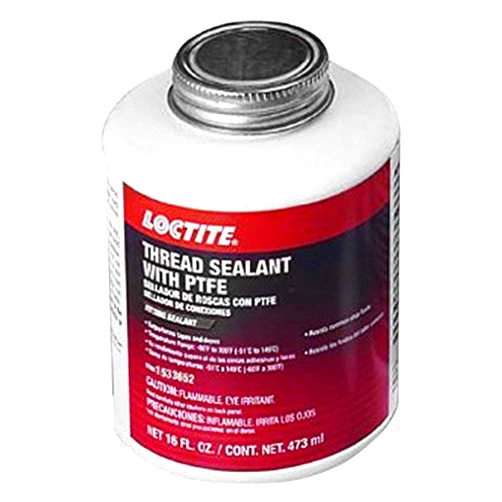 Loctite 1533652 Thread Sealant Brush Top Cap with PTFE, 16-oz.